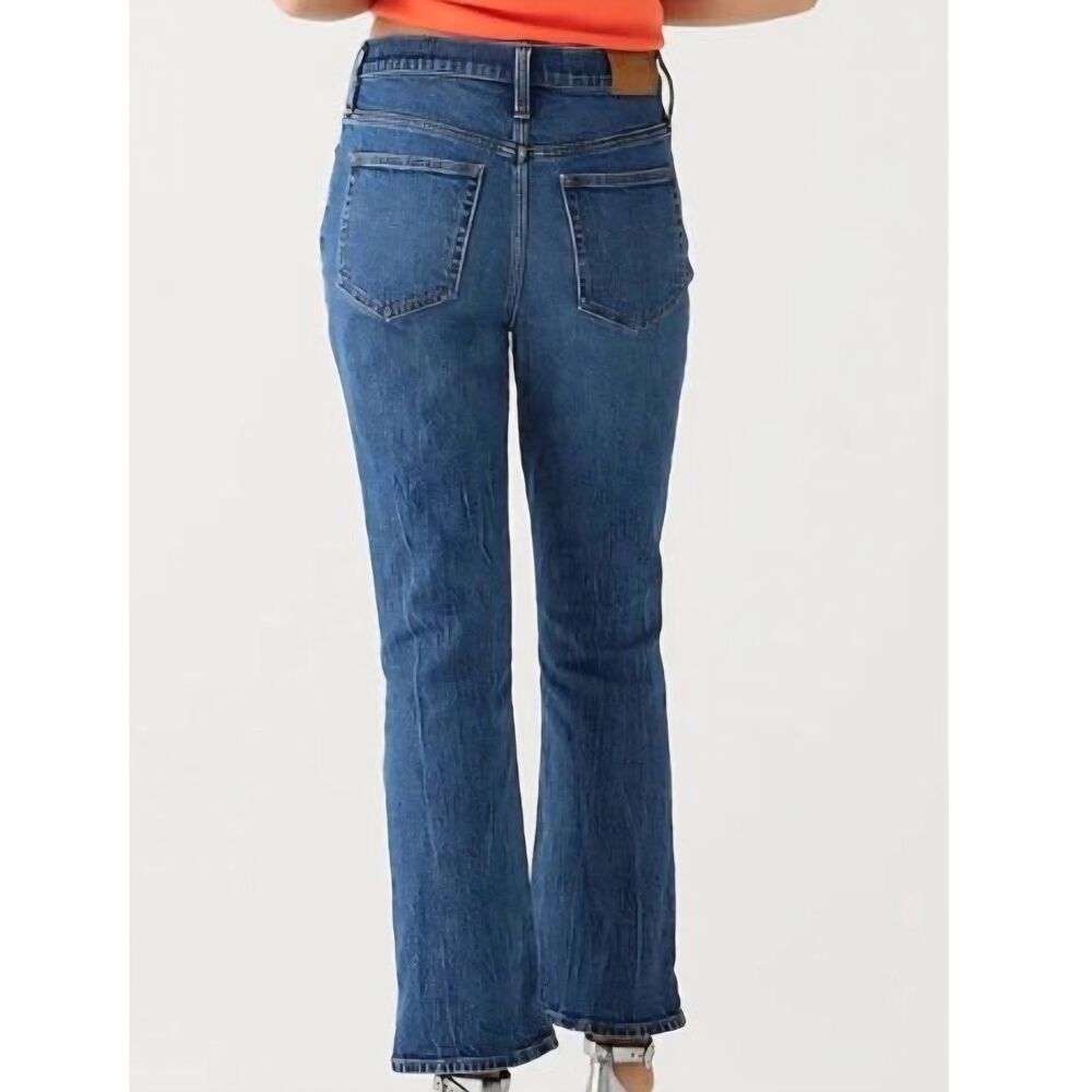 J. Crew Jeans Women's 29 Blue Demi Boot Crop Marion Wash Lyocell High Rise